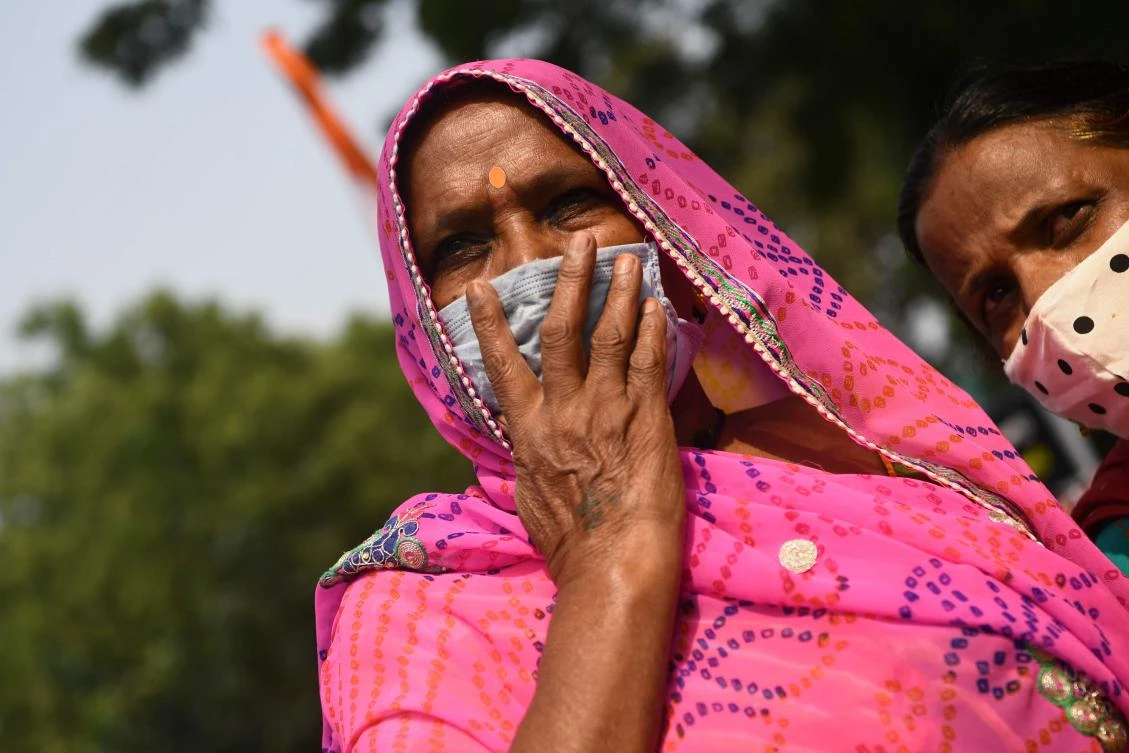 India, a country of nearly 1.4 billion people, is second in the world in total cases, behind only the US. (AFP)