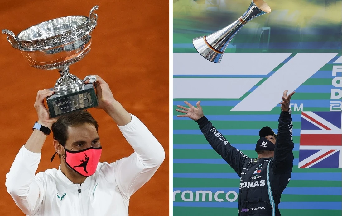 All-time greats Hamilton and Nadal equal records, but sports drift into the unknown