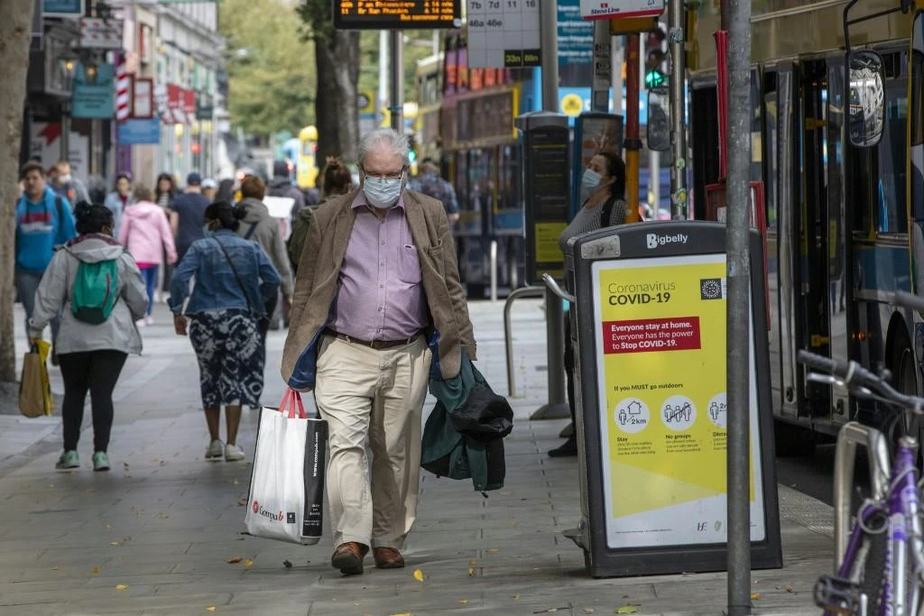 The Irish government rejected a recommendation by health chiefs two weeks ago to jump Level 5, the highest level of COVID-19 curbs, and instead tightened restrictions in a varied regional approach. (AFP)