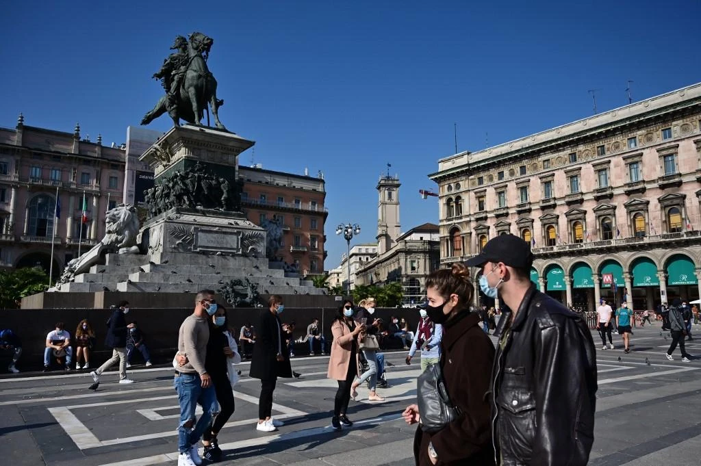 Lombardy is the hardest hit region, as it was in the beginning of the health crisis in February, in the new wave. (File/AFP)