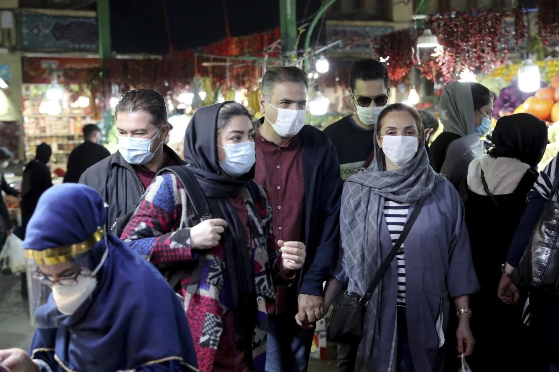 The Iranian government has resisted a total lockdown because it does not want to further weaken an economy already devastated by unprecedented US sanctions. (AP)