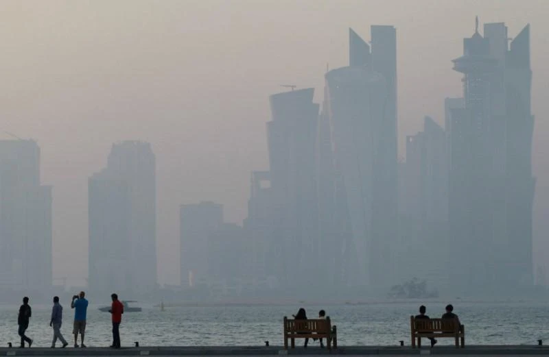 The corniche in Doha, Qatar, June 15, 2017. (Reuters)