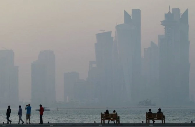 The corniche in Doha, Qatar, June 15, 2017. (Reuters)