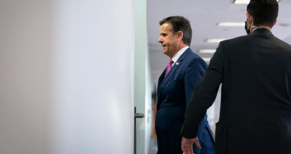 John Ratcliffe, the intelligence director, said the US will impose costs on any foreign countries interfering in the 2020 US election. (AFP)