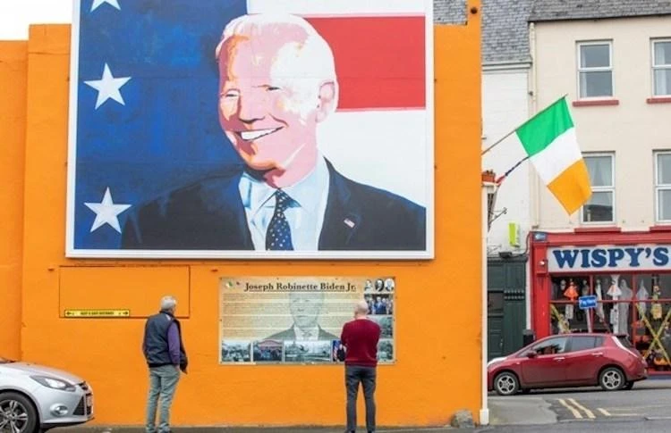 Irish locals show their colors in Biden’s ancestral home