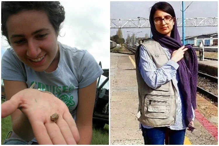 Earlier this month, Iran’s judicial authorities charged Niloufar Bayani (L), an environmental conservationist lawyer already serving a 10-year sentence. n a separate case, imprisoned student activist Parisa Rafiee was charged with “propaganda against the state.” (Social Media/NCRI)