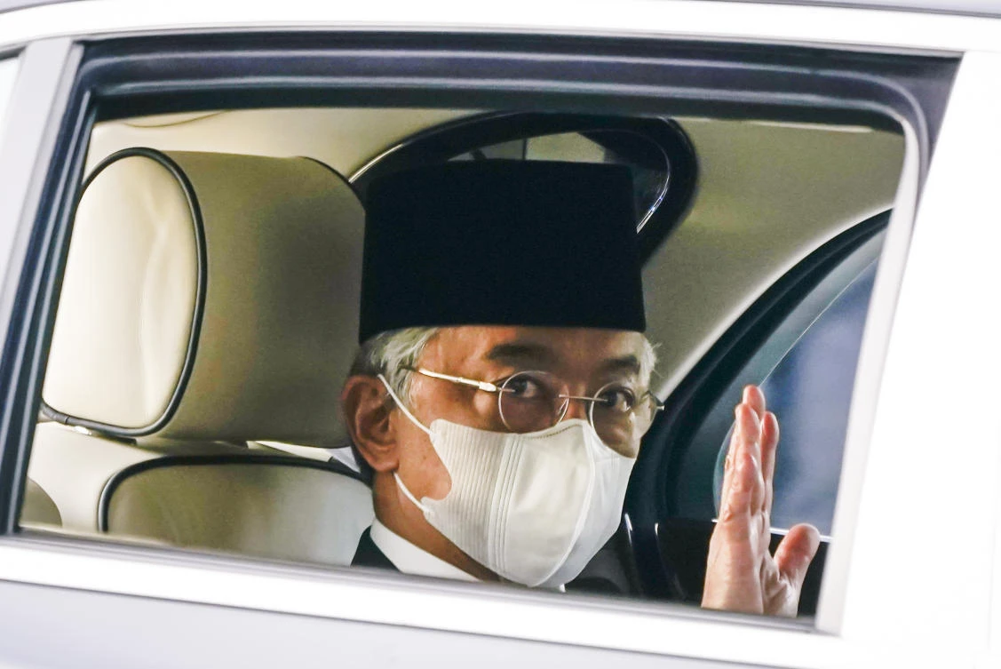 Malaysian king Al-Sultan Abdullah’s decision came after a meeting with other senior royals in the country. (AP)