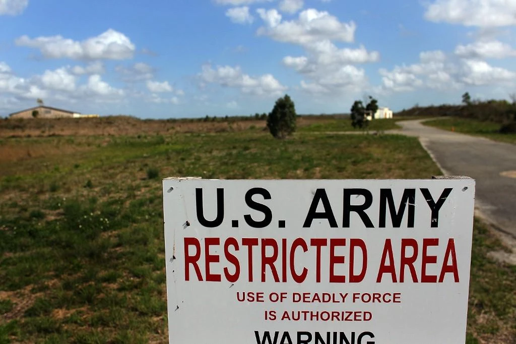 Above, a closed missile base near Everglades City, Florida on April 8, 2010, which was designed to launch unconventional or nuclear tipped missiles in reaction to any Russian attack. (Getty Images via AFP)