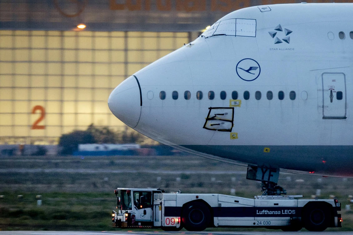 Germany’s Lufthansa said it would ground 125 more planes than planned in the winter. (AP)