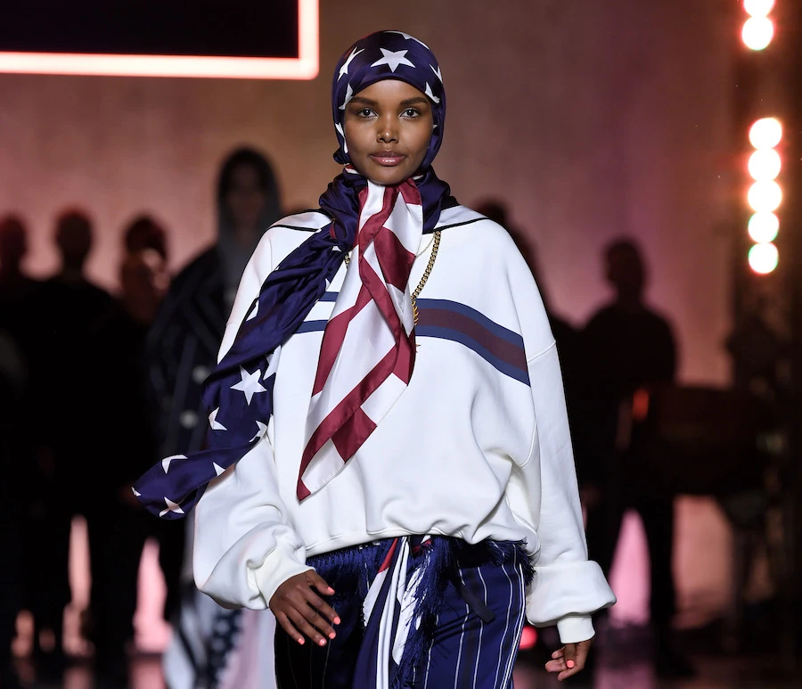 Halima Aden teams up with Tommy Hilfiger on charitable T-shirt
