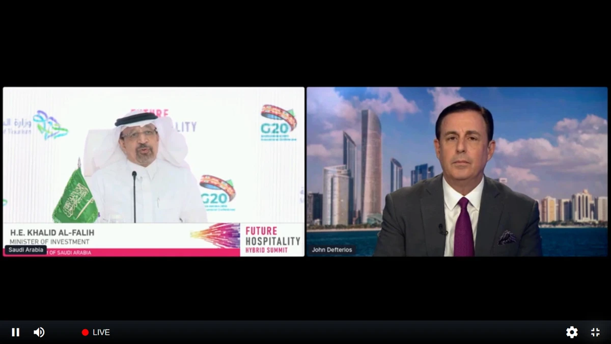 Khalid Al-Falih, Saudi Arabia's investment minister, the Kingdom will provide equal opportunities for local and international investors. (Screenshot/Future Hospitality Summit)