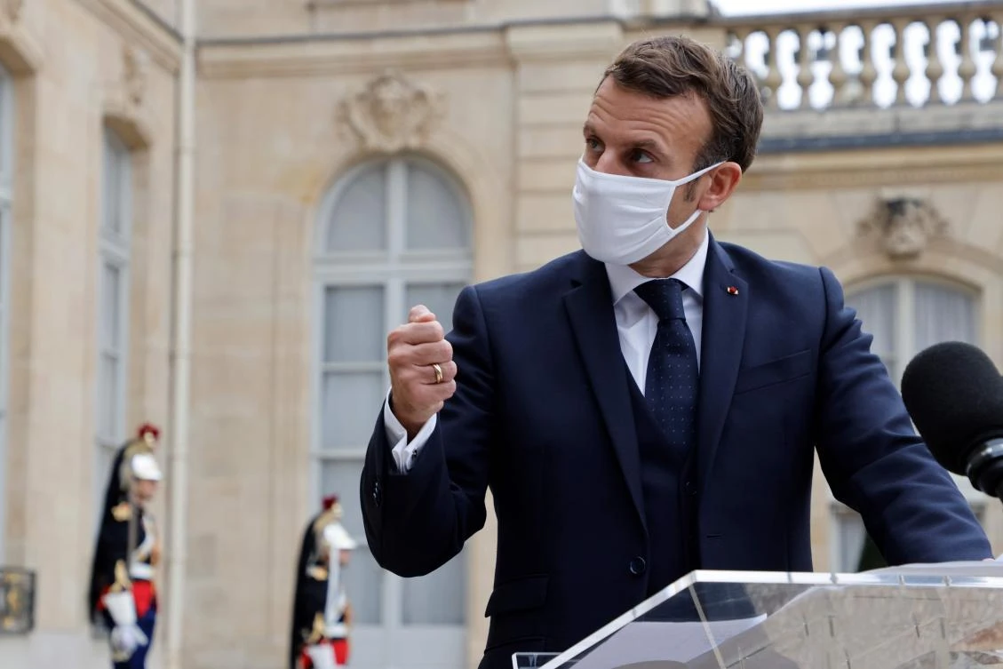 French President Emmanuel Macron has vowed to crack down on extremism after the killing and beheading of a school teacher. (AFP)