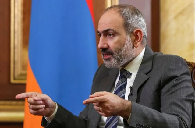 Armenian Prime Minister Nikol Pashinyan is pictured during an interview with Reuters in Yerevan, Armenia Oct. 13, 2020. (Hayk Baghdasaryan/Photolure via Reuters)