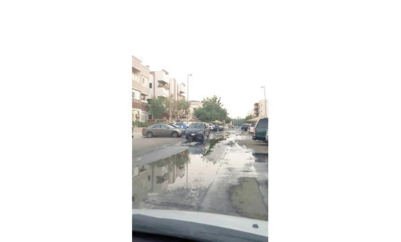 Sewage water floods Jeddah streets