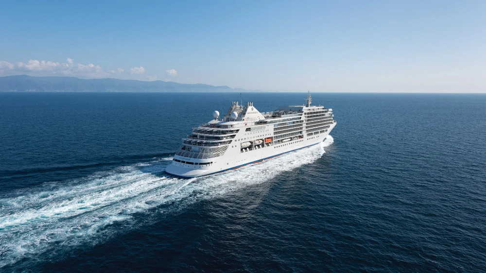 The Silver Spirit sailing across the Red Sea. (Courtesy of visitsaudi.com)