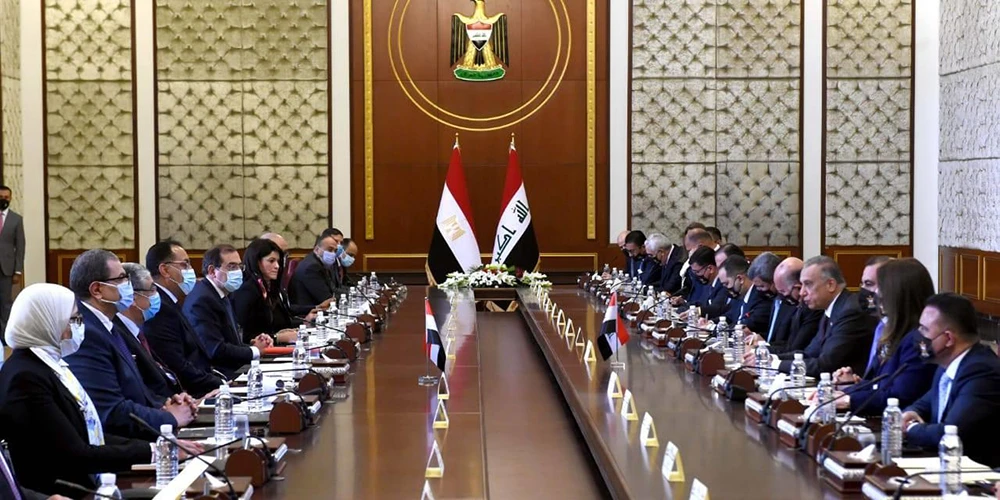 Egypt and Iraq have signed 15 agreements to establish an oil-for-reconstruction mechanism. (Social media)