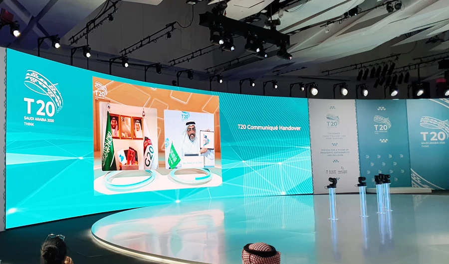 The T20, dubbed the ‘ideas bank’ of the G20, convened for the summit in Riyadh under the direction of the King Abdullah Petroleum Studies and Research Center, and the King Faisal Center for Research and Islamic Studies. (Photo/Jitendra Roychoudhury/ T20 Secretariat)