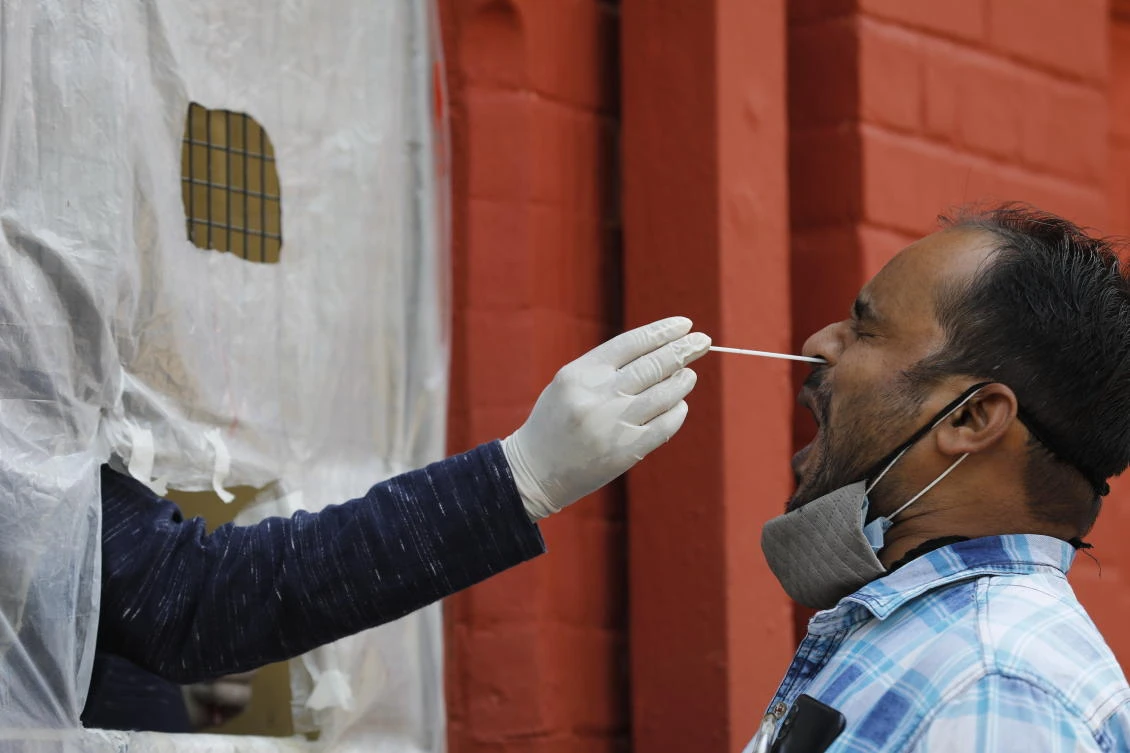 Coronavirus infections are rising in some parts of India, even as active cases decline nationwide. (AP)