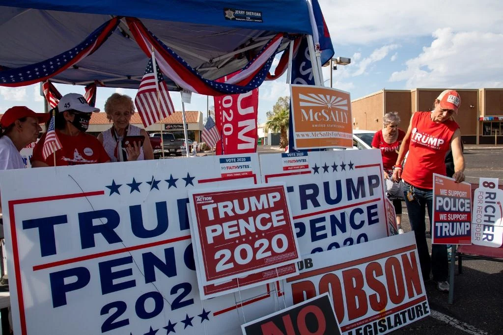 The US presidential contest between President Donald Trump and former Vice President Joe Biden remains too close to call. (Getty Images/AFP)
