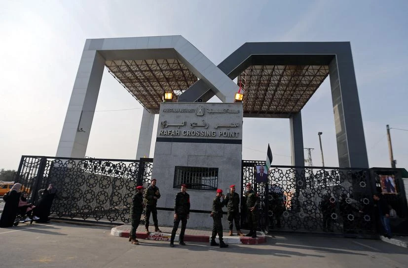 Rafah Border Crossing after it was opened under control of the Western-backed Palestinian Authority for the first time since 2007, in Rafah, in the southern Gaza Strip, November 18, 2017. (Reuters)