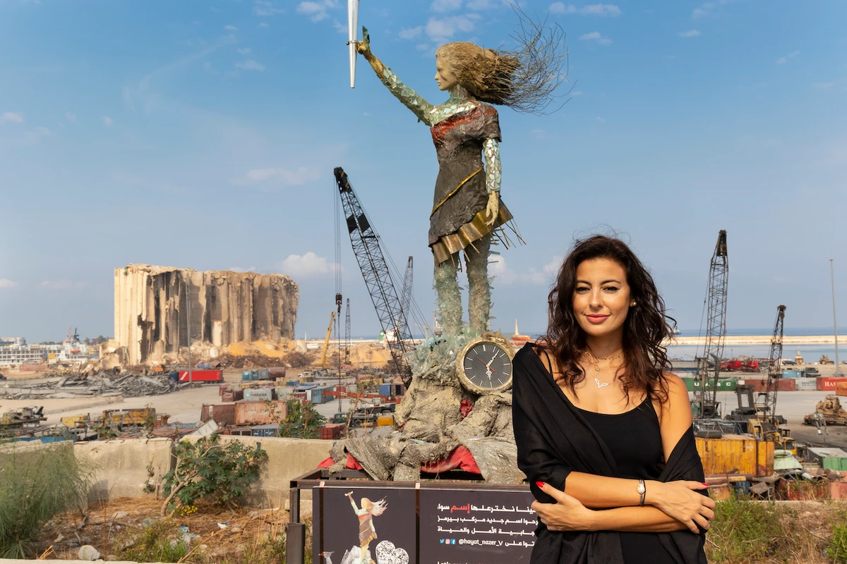 Hayat Nazer is a Lebanese artist and activist. (Supplied)
