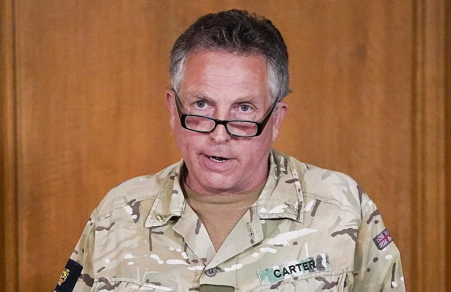Nick Carter, Britain’s Chief of the Defense Staff, said an escalation in regional tensions and errors of judgment could ultimately lead to widespread conflict. (File/AFP)