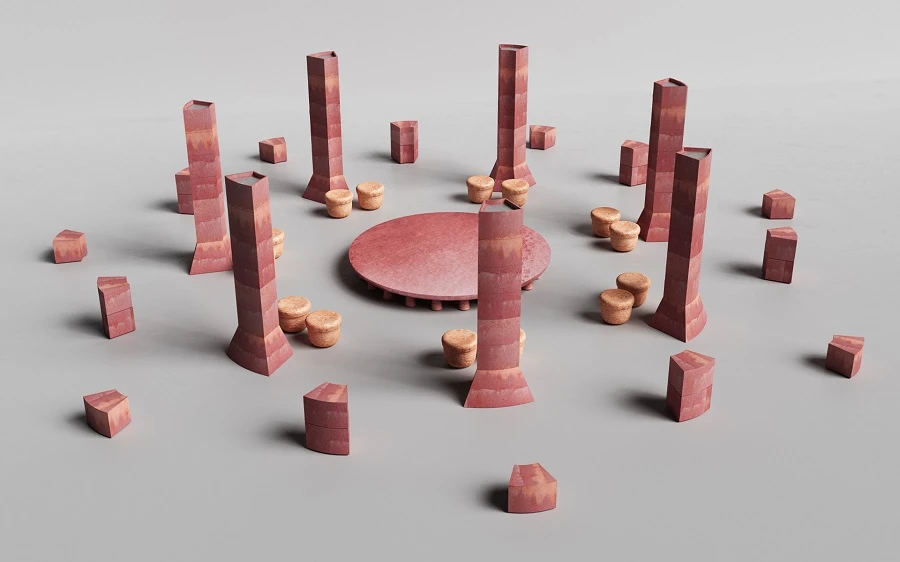 A rendering of ‘Fata Morgana,’ now on show at Dubai Design Week. (Supplied)