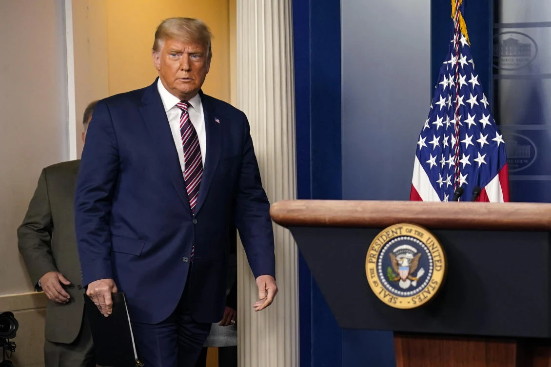 President Donald Trump has been accused of making far-fetched allegations of fraud regarding the US elections. (AP)