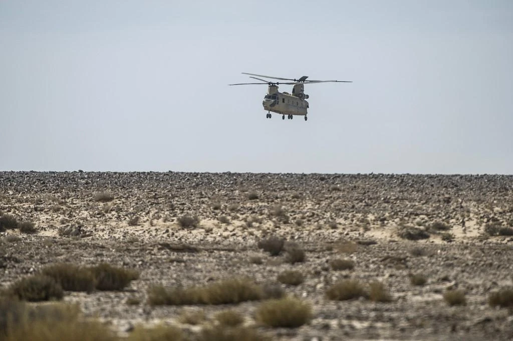A helicopter with a US-led peacekeeper force in the Egyptian Sinai has crashed, causing casualties, the Israeli military said on Thursday. (File/AFP)