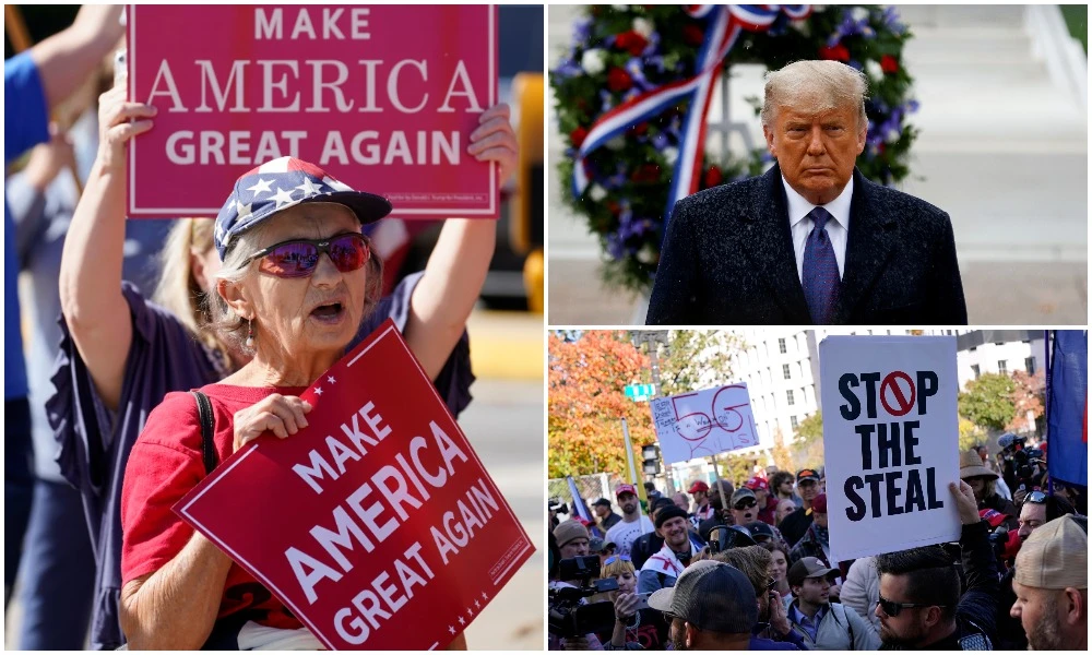 President Donald Trump said Friday he might attend a rally planned on Saturday in Washington by supporters of his unsubstantiated claim that the US election was rigged against him. (AP/Reuters)