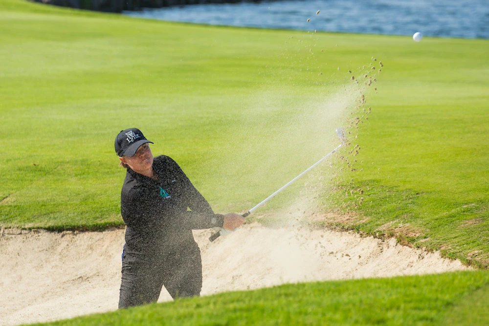 Two back at the start of the day, Hall of Wales rode a hot back nine of 32 to 3-under 69, with dropped shots on No. 12 (bogey) and 13 (double bogey), following a birdie on the 11th hole. (Supplied)