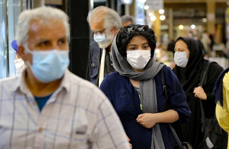 Ministry spokeswoman Sima Sadat Lari told state TV that 459 people had died in the past 24 hours. (File/AFP)