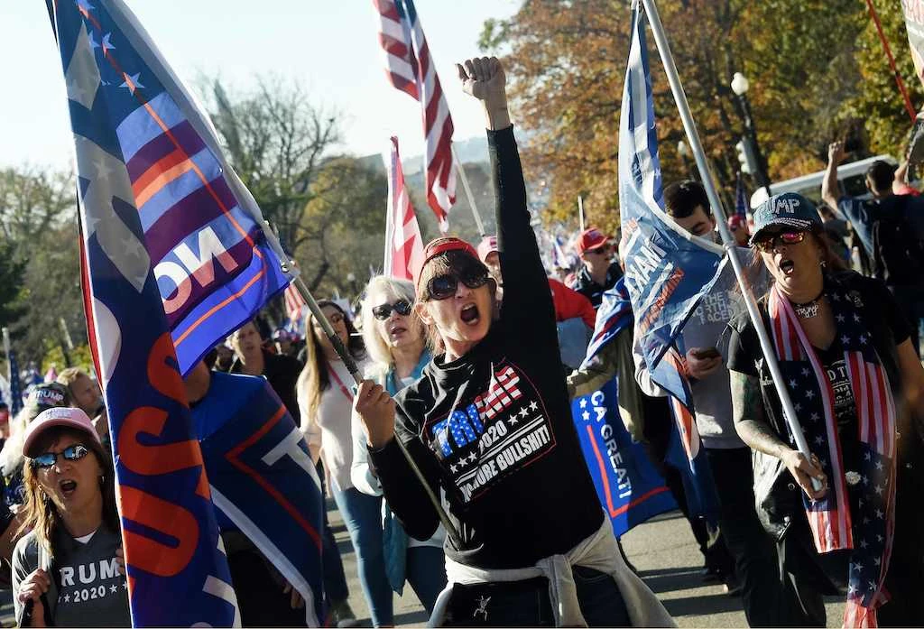 Fear and loathing at pro-Trump rally in DC