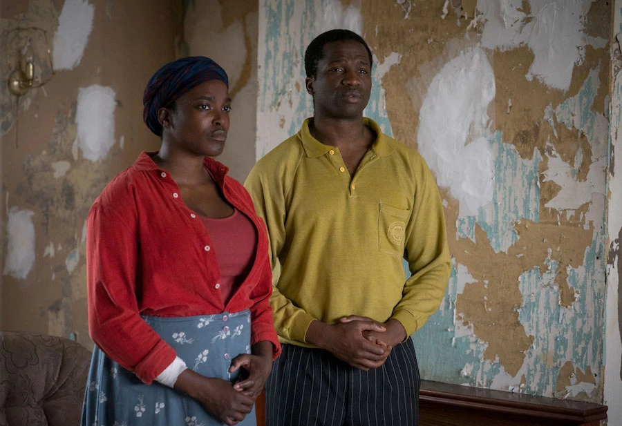‘His House’ stars Wunmi Mosaku and Ṣọpẹ Dìrísù. Supplied