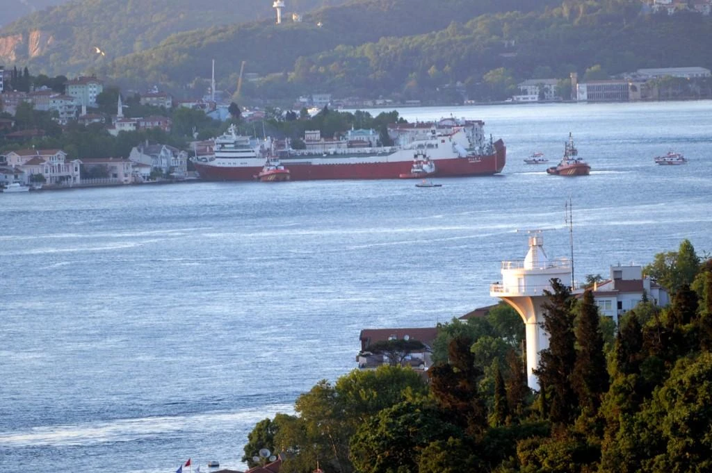 The proposed $9.8-billion alternative canal would run to the west of Bosphorus Strait along a new 45-kilometer route to relieve pressure on one of the world’s busiest shipping lanes. (AFP)