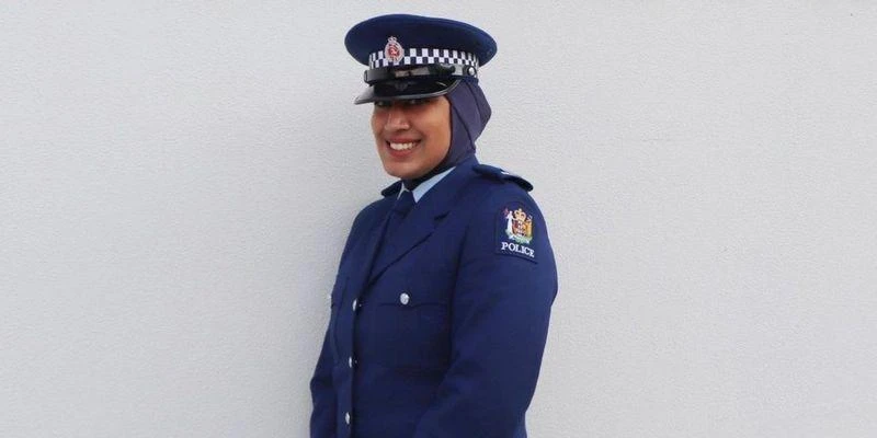 Constable Zeena Ali will become the first member of New Zealand Police to wear the hijab as part of her uniform. (New Zealand Police Instagram)
