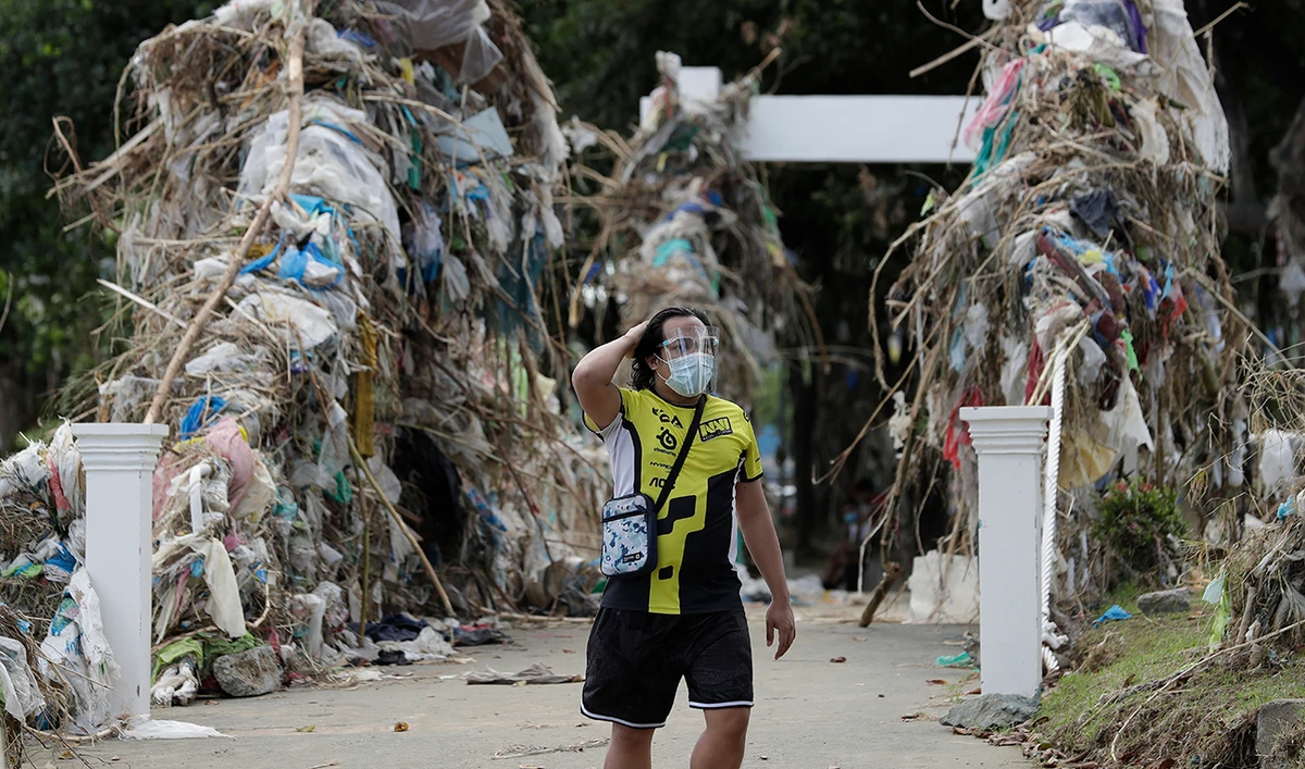 Since Oct. 25, five cyclones have hit the Philippines. They have included typhoons Molave, Goni and Vamco, which have left 114 people dead. (AP)