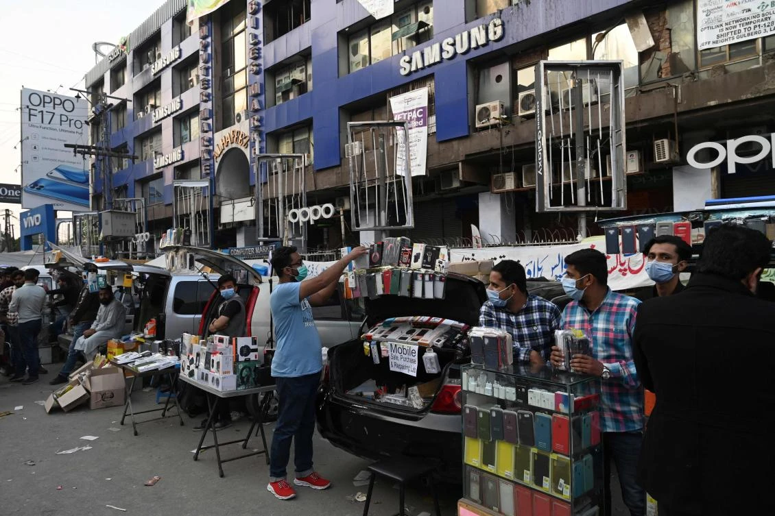 The Pakistani government has advised people to wear masks, maintain physical distance and avoid large gatherings. (AFP)