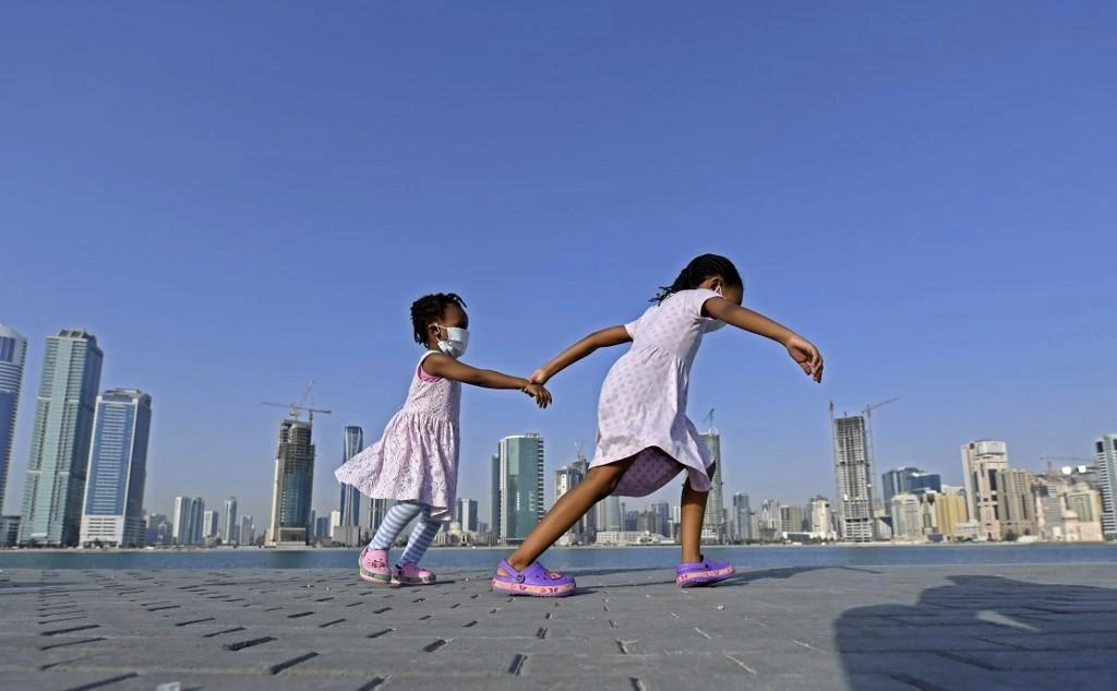 Dubai’s health regulator says children aged between 3-16 could now be tested for COVID-19 by providing a saliva sample instead of the widely used nasal swab. (AFP file photo)