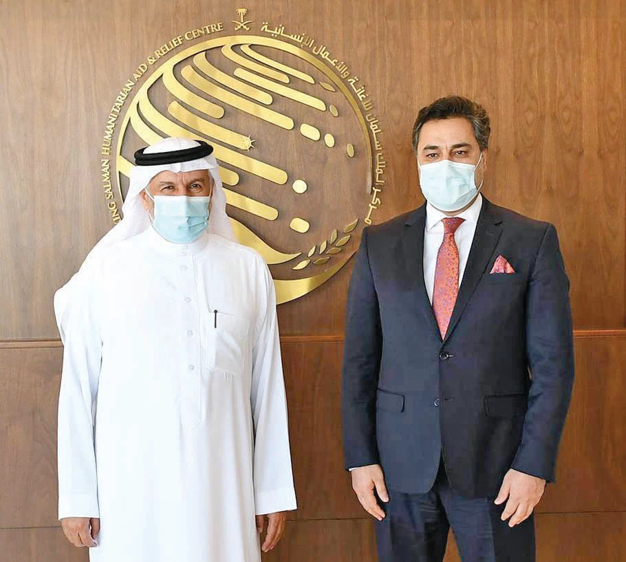 KSRelief chief meets Afghan envoy in Riyadh
