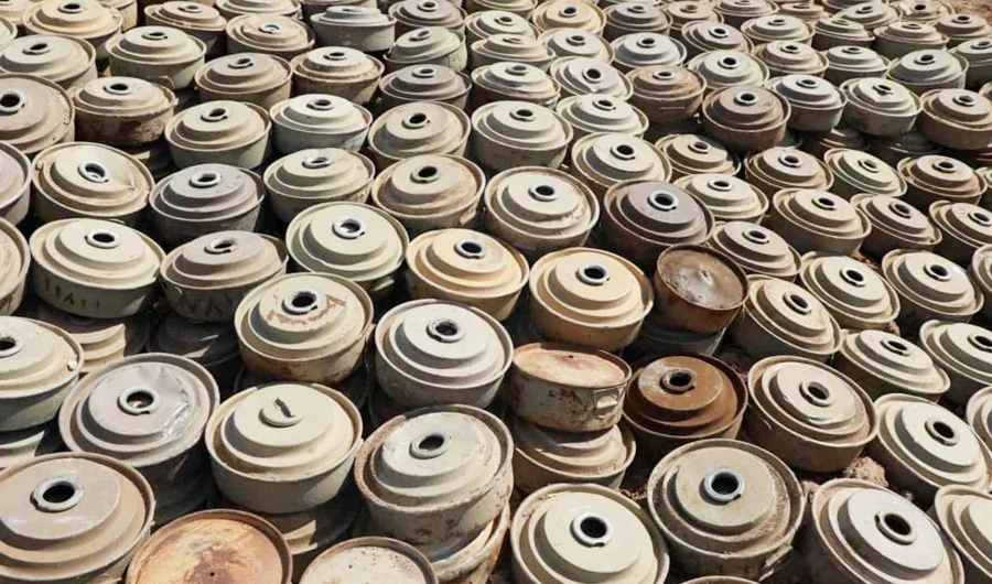 Saudi project dismantled 38 anti-personnel mines in Yemen. (SPA)