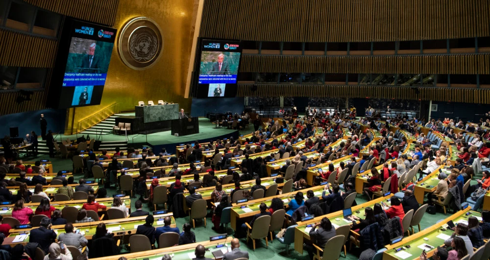 The UN’s 75th anniversary has turned out to be a year of great disruption for the world. (AFP)