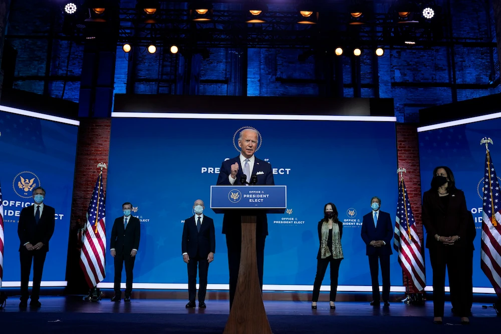 President-elect Joe Biden and Vice President-elect Kamala Harris introduce their nominees and appointees to key national security and foreign policy posts on Tuesday. (AP)