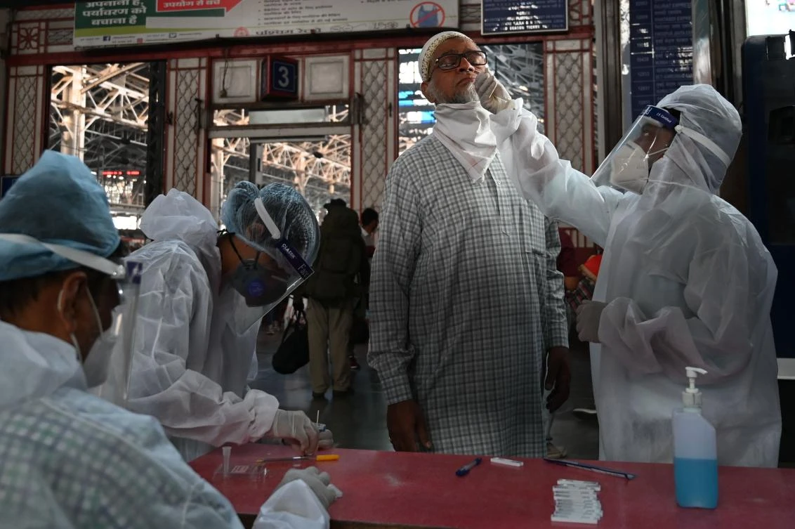 The coronavirus situation remains grim in New Delhi, which is recording the highest number of cases in the country. (AFP)