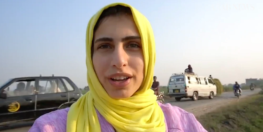 Saudi vlogger Ragdah Al-Howaish, who traveled to Pakistan by herself in November last year, had to confront questions of safety from friends and family back home. (Screenshot)