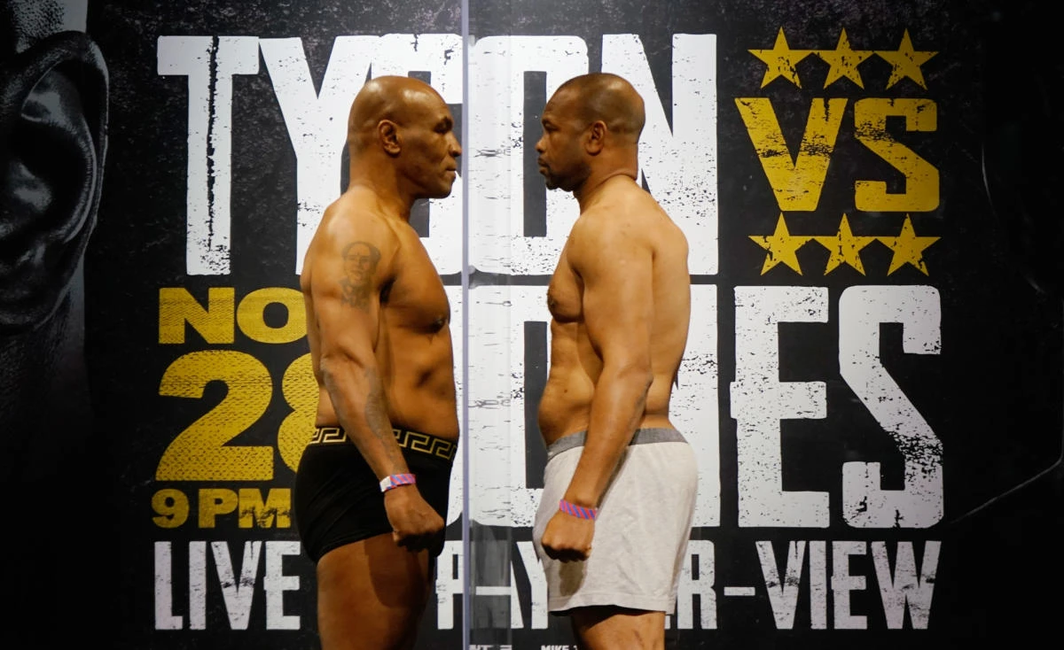 Mike Tyson returns to ring with exhibition bout against Roy Jones Jr.