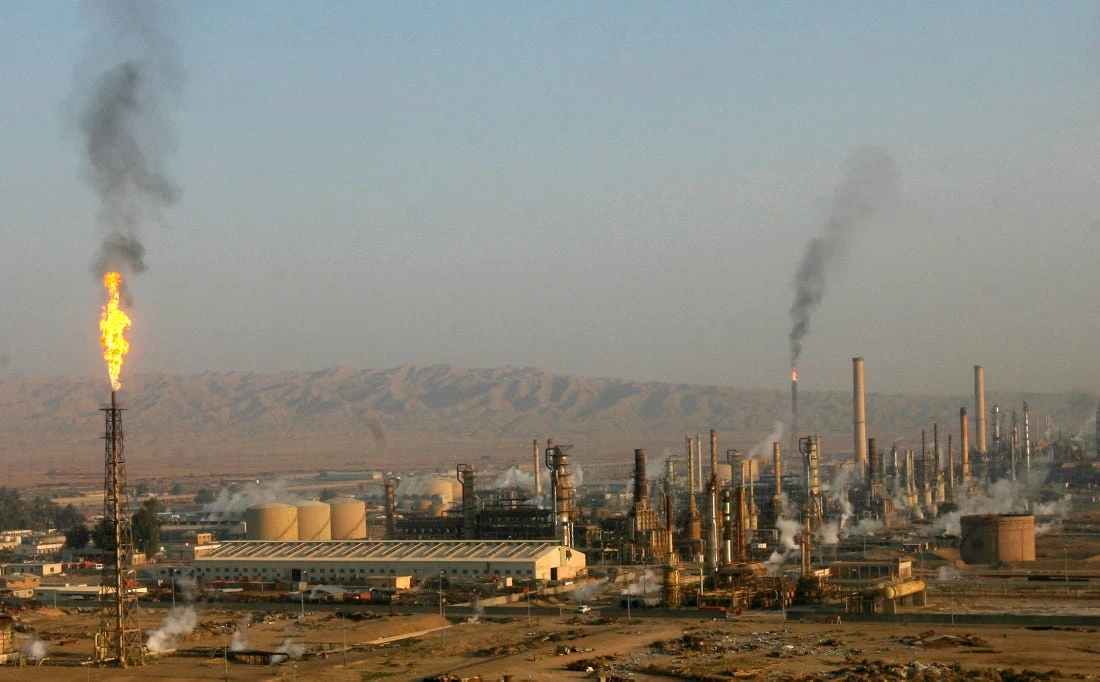 A general view of Baiji oil refinery in Baiji, 180 km (112 miles) north of Baghdad. (File/Reuters)