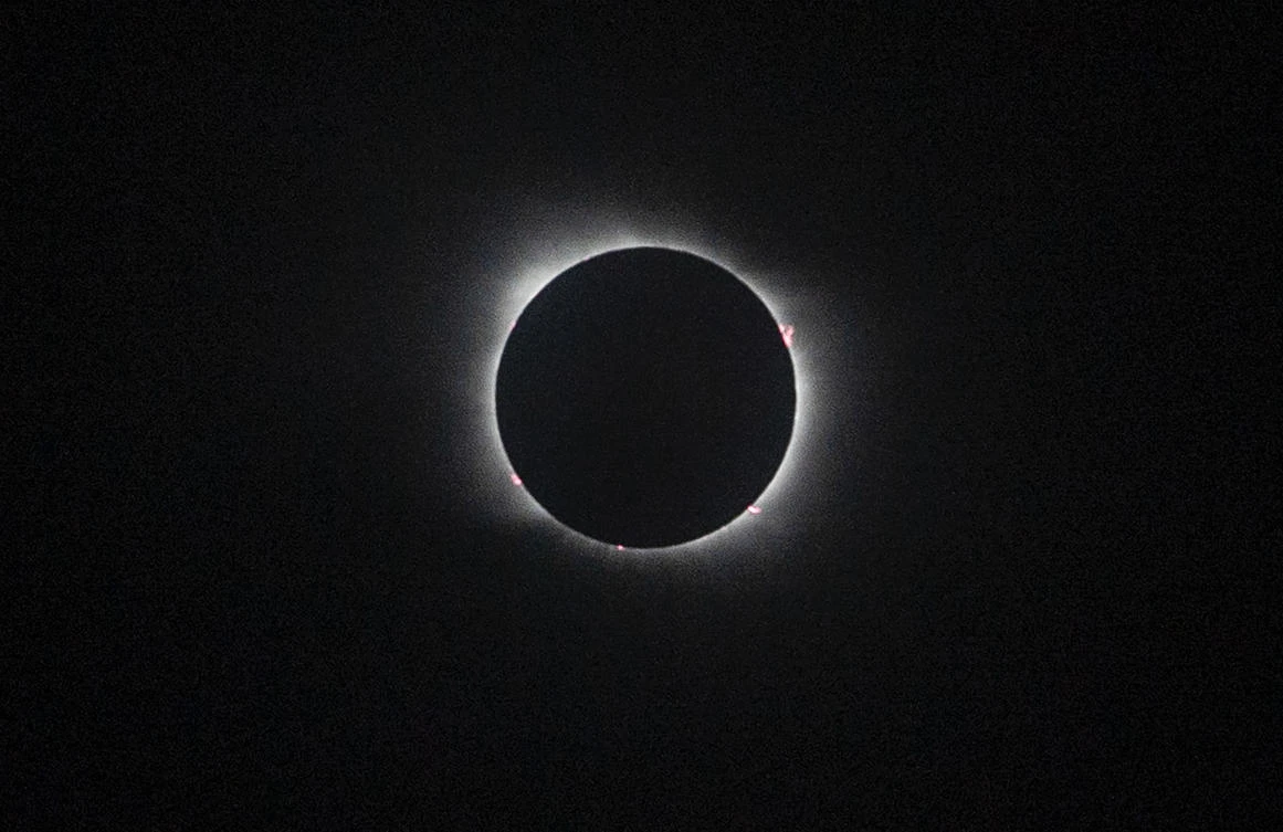 The total solar eclipse as seen from Pucon, southern Chile, on December 14, 2020.MARTIN BERNETTI / AFP