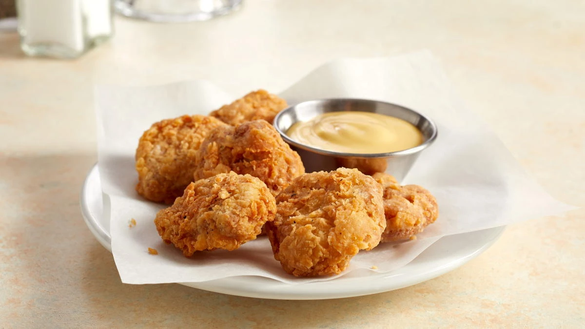 The Singapore Food Agency, the city-state’s regulator, approved the sale of Eat Just’s lab-grown chicken in nuggets after concluding it was safe for consumption. (Eat Just via Reuters)
