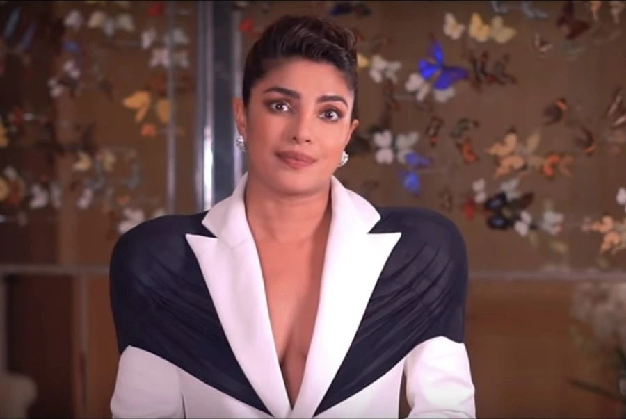 Indian actress Priyanka Chopra Jones was on hand as the British Fashion Council's (BFC) annual awards show took place virtually on Dec. 3. (YouTube)